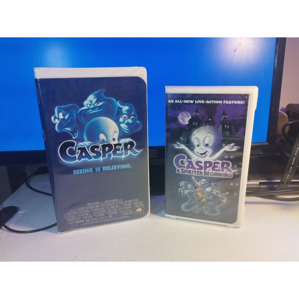 Casper & Casper: A Spirited Beginning - Lot of 2 VHS